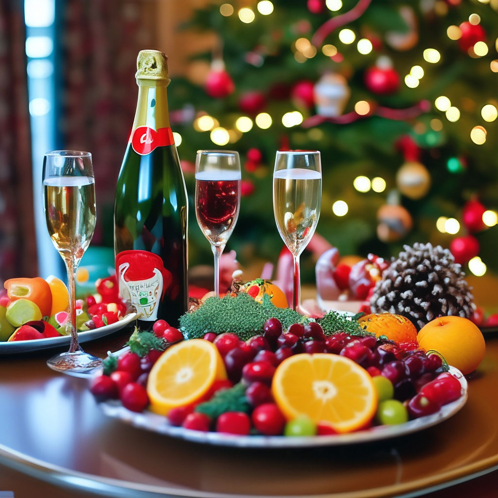 Как украсить шампанское на Новый год