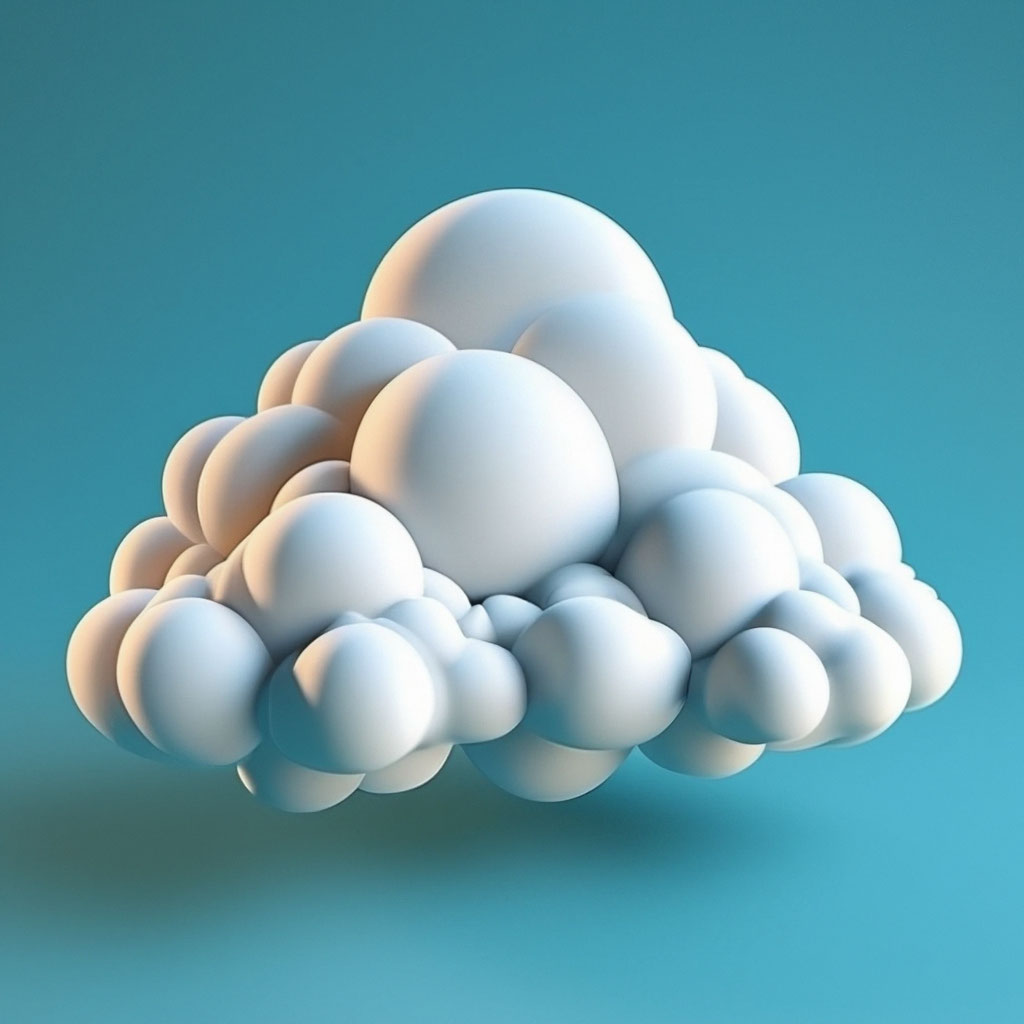 «Мультяшные облако, 3д, ☁️» — создано в Шедевруме