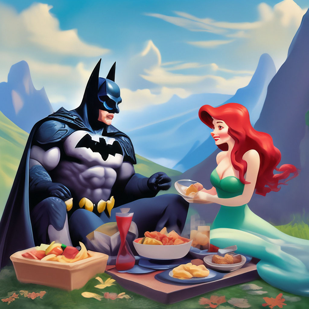 Batman And The Little Mermaid Themed Weddings Princess Ariel Disney