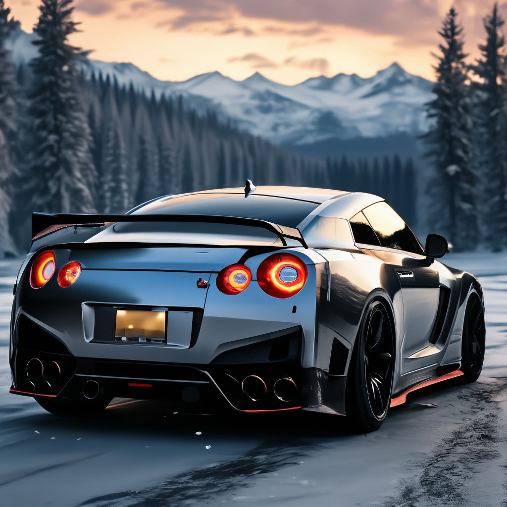 Nissan R35 In Snow Wallpaper NISSAN GTR VEHICLE GALLERY