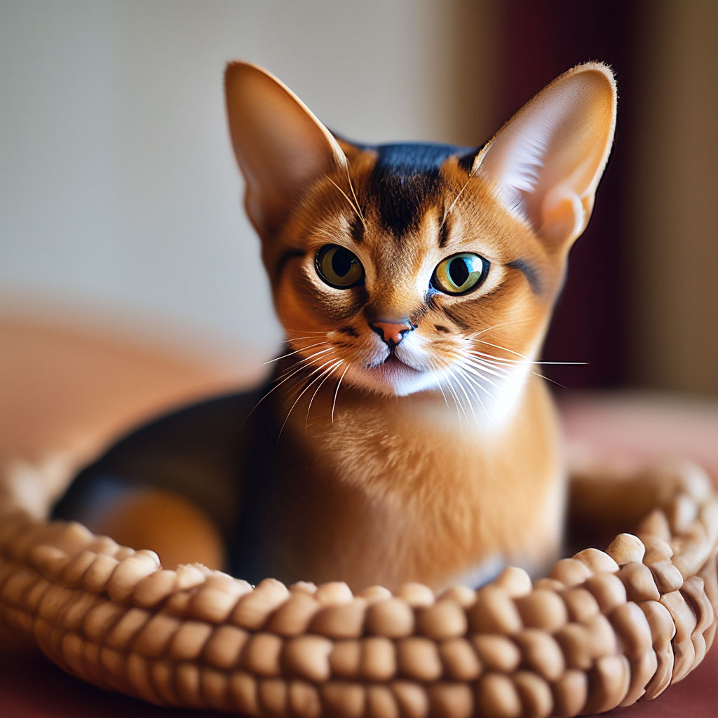 Абиссинская кошка в виде овальной …» — создано в Шедевруме