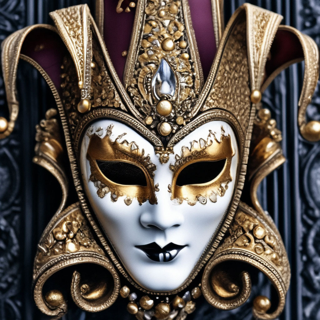 Венецианская маска «Джокер»
