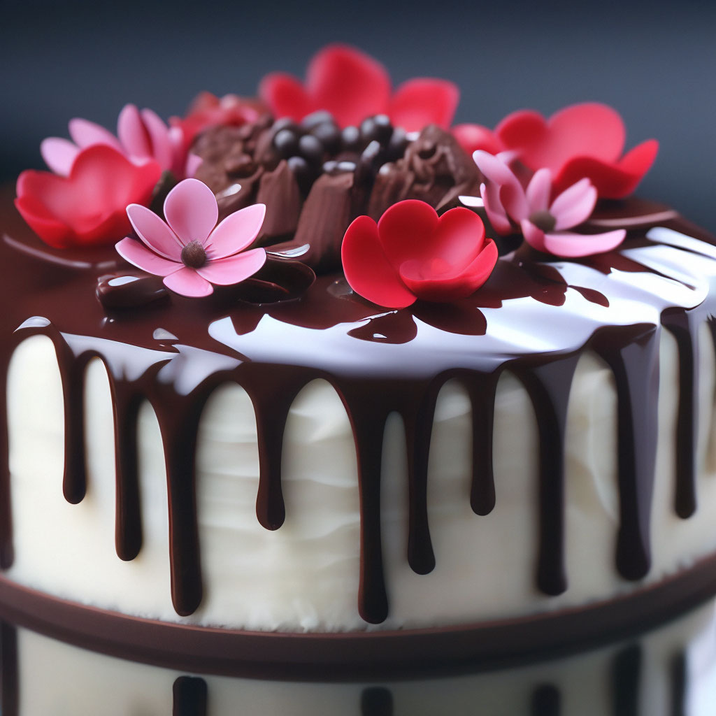 Украшение торта шоколадными узорами - 45 фото