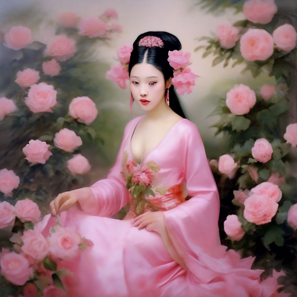 A lovely sweet Chinese concubine …