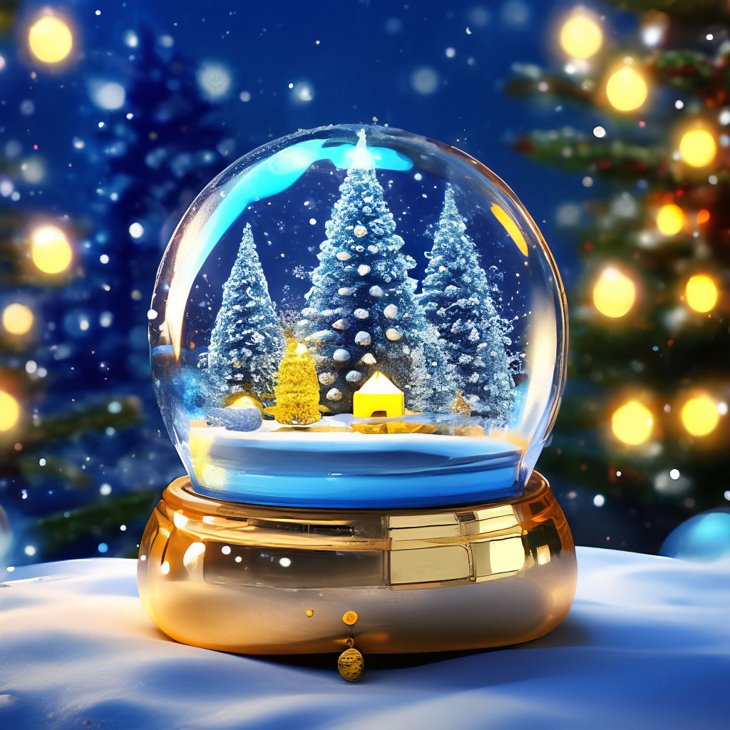 Снежный шар — подарок для сказочной атмосферы