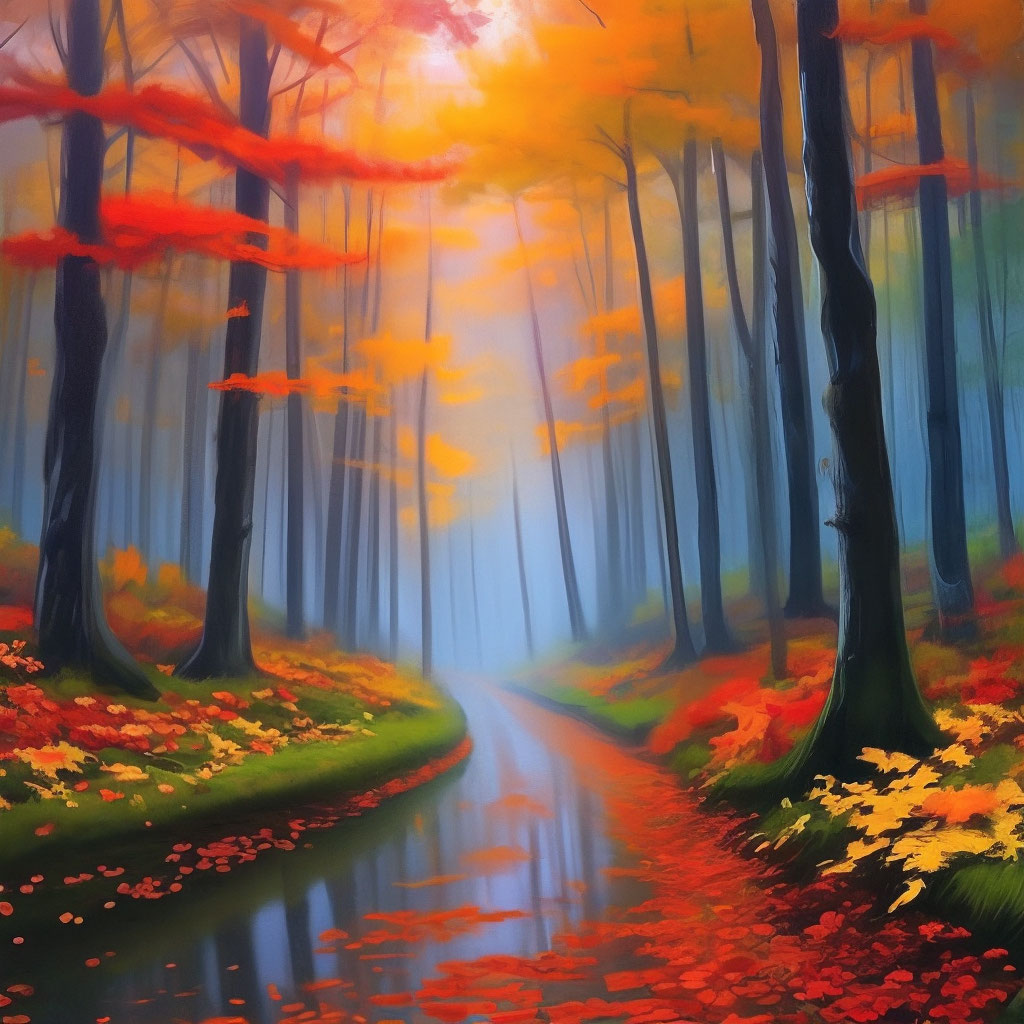 Осенний дождь - Картинки про осень - анимированные картинки