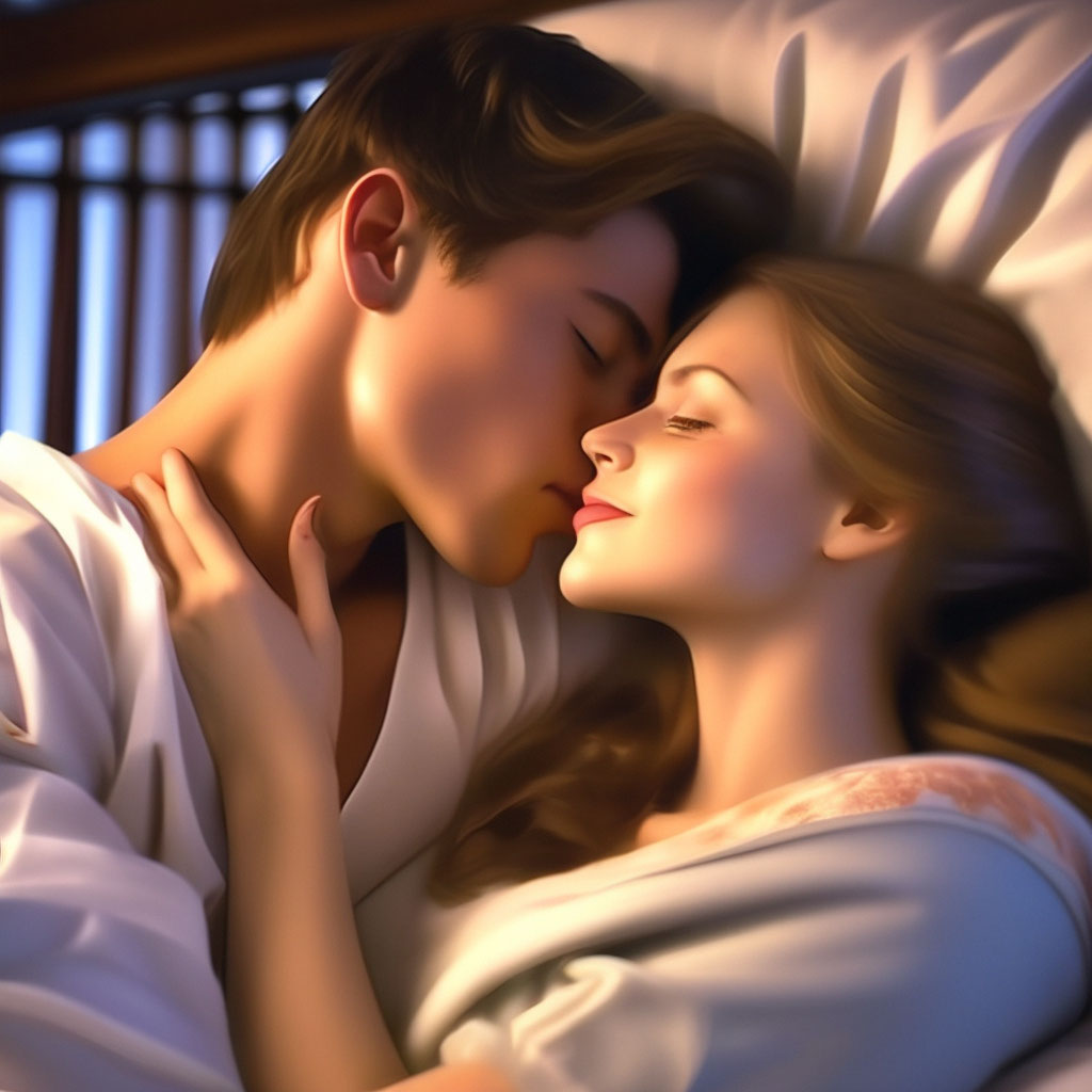 Идеи для романтического поцелуя в постели