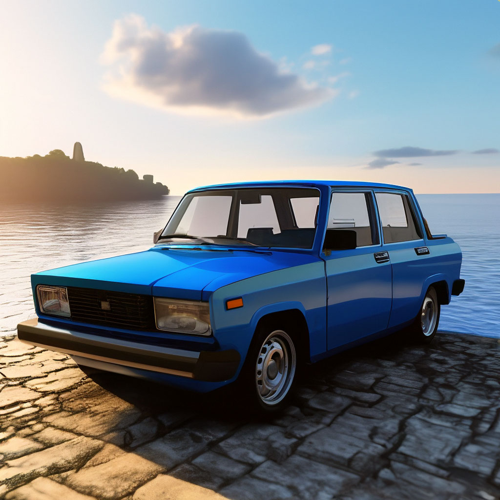 Vaz 2101 in the style of a ghost…