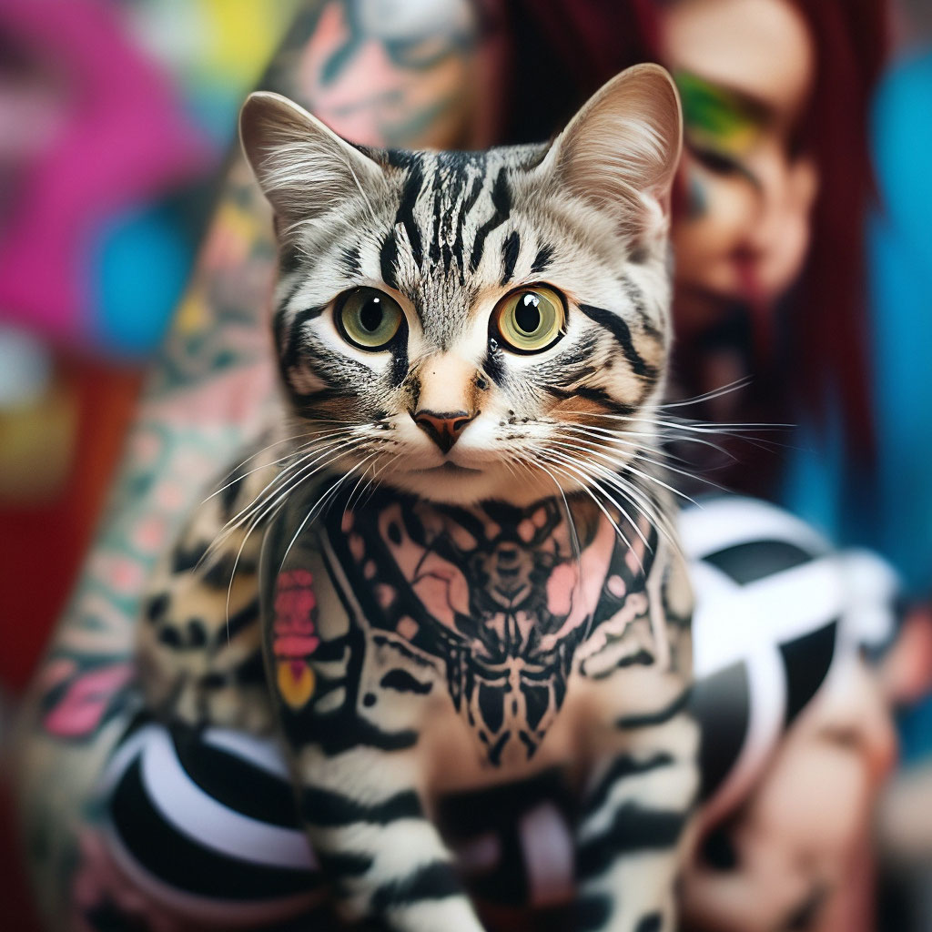 Татуировки (тату) кошки