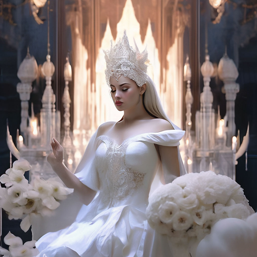 Эстетика мира белой королевы коллаж…» — создано в Шедевруме