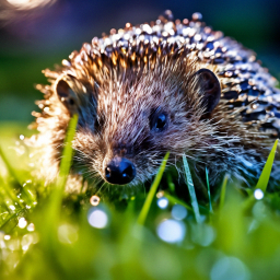 «Hedgehog,professional photo,15 mm,f/2.8,1/500 s,ISO 2000,bottom-up ...