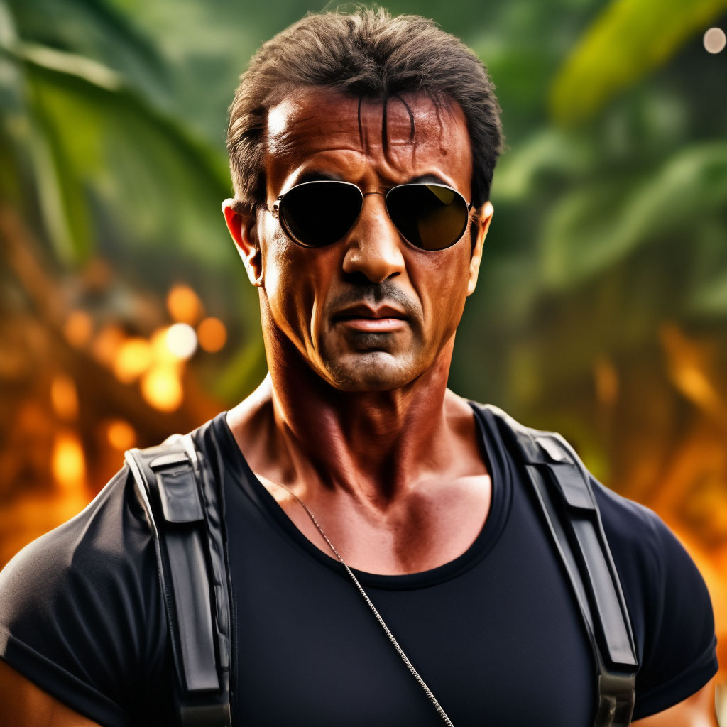 90'S Poster Style, SylvesterStallone…» — Создано В Шедевруме