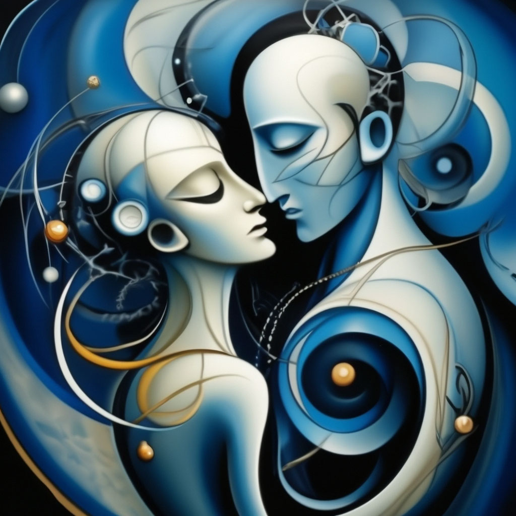 Биохимия любви и ревности, голубой, …» — создано в Шедевруме