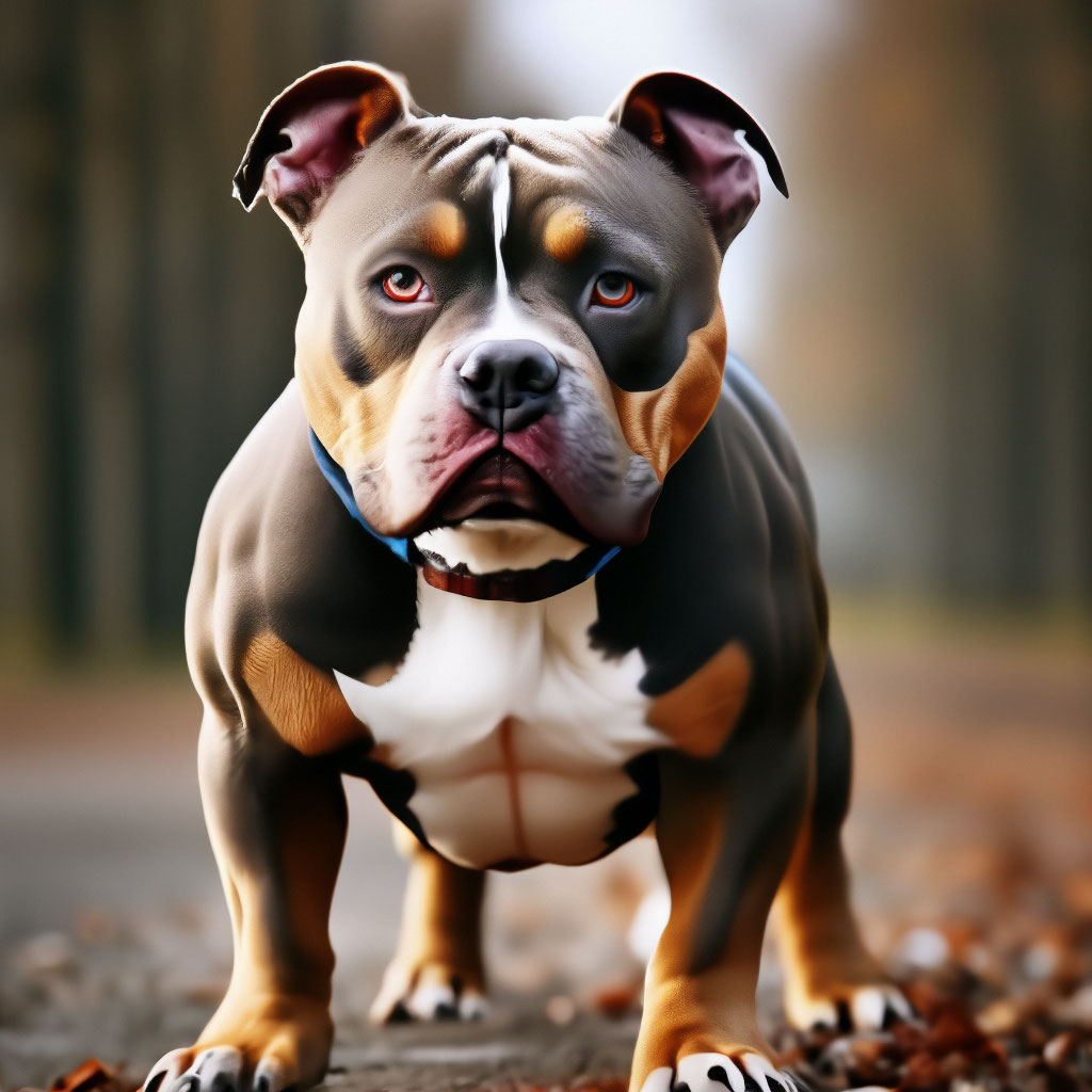 American bully in training video