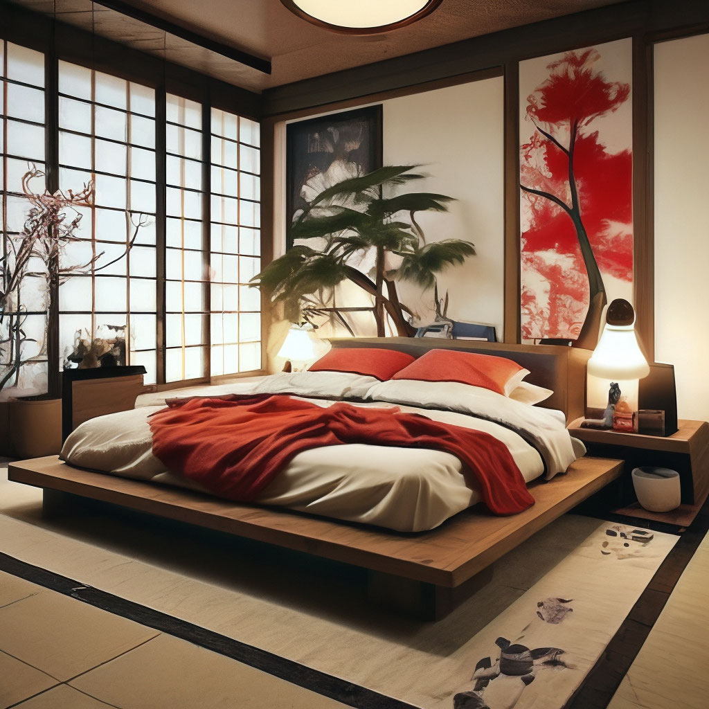 Особенности спальни в японском стиле