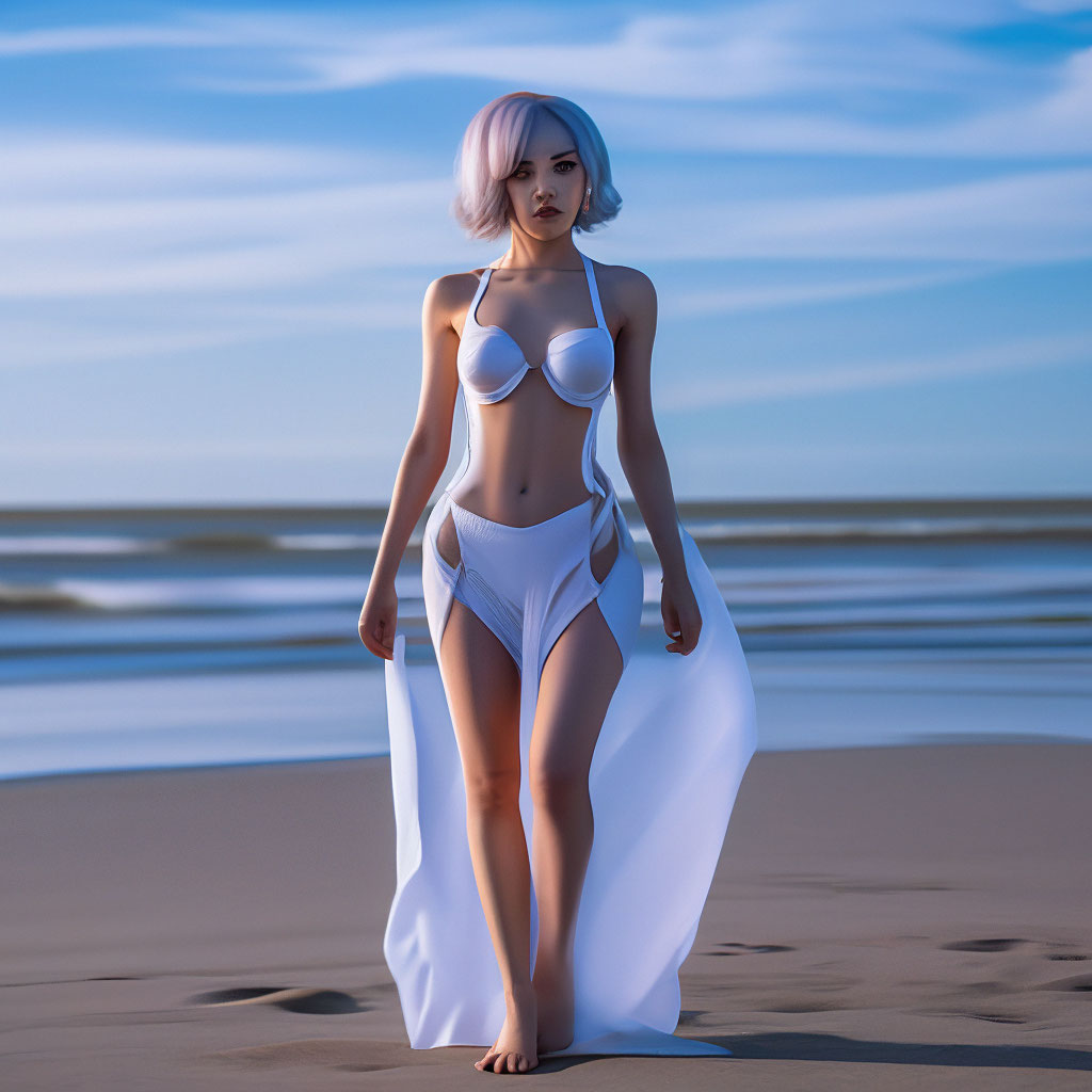 Красивые пляжные девушки голышом фото (32 фото)