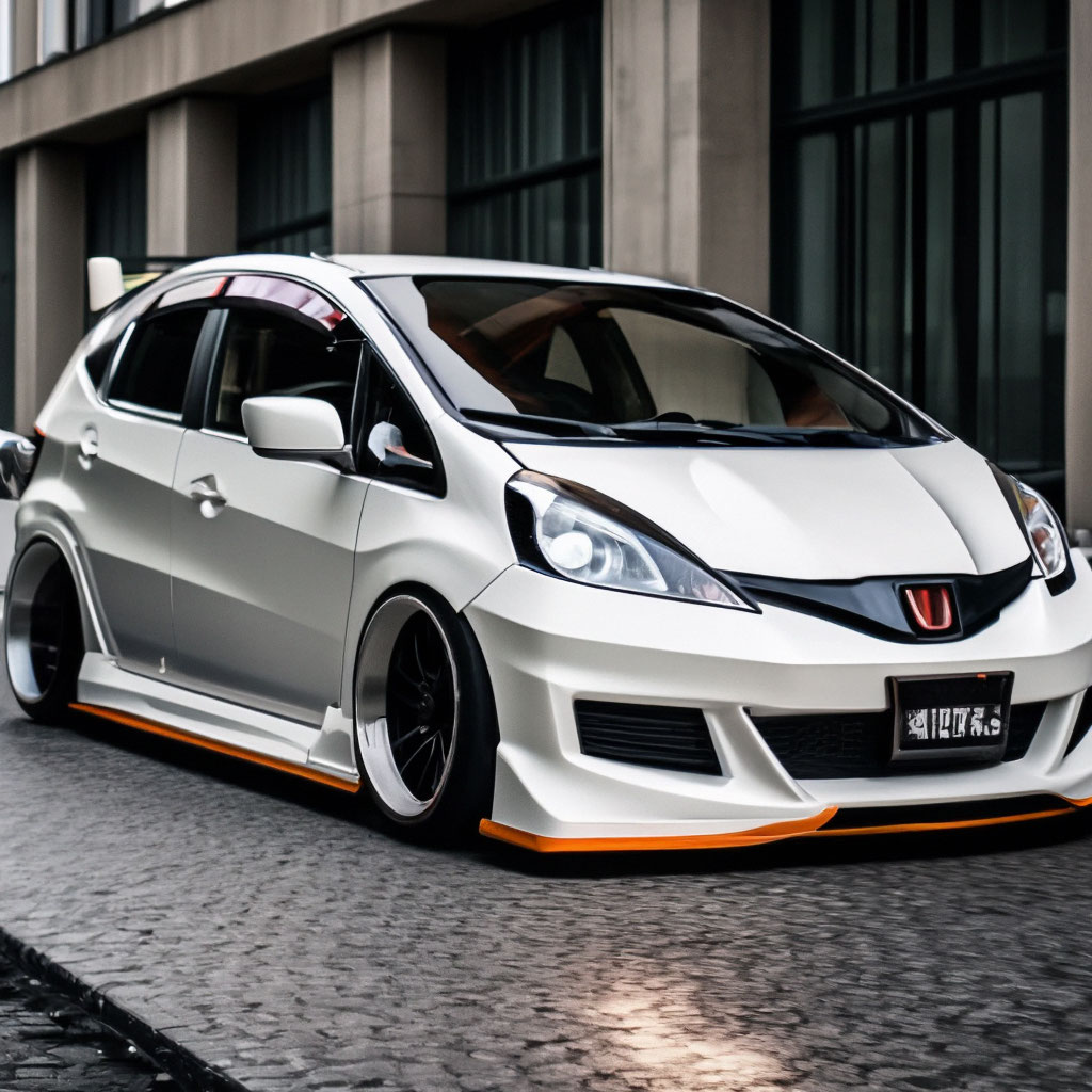 Внешний тюнинг Honda Fit от MzSpeed