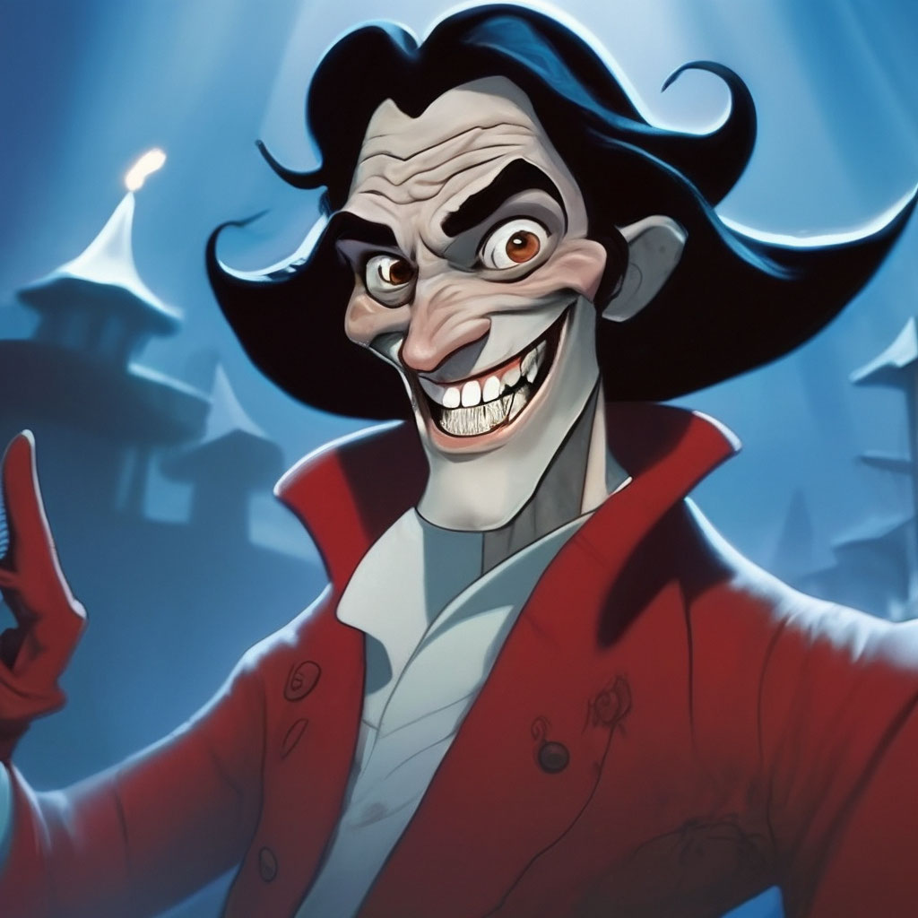 Captain Hook is a thin man with …» — создано в Шедевруме