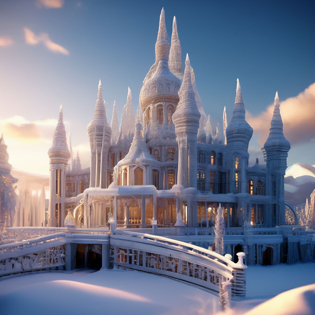 Фото и Картинки с замком снежной королевы