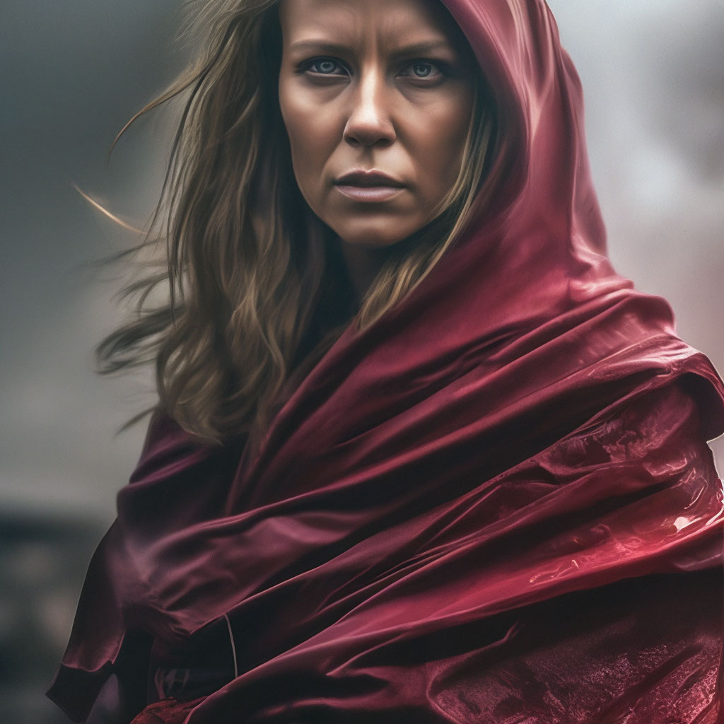 «People, бордовый акцент, портрет, …» — создано в Шедевруме