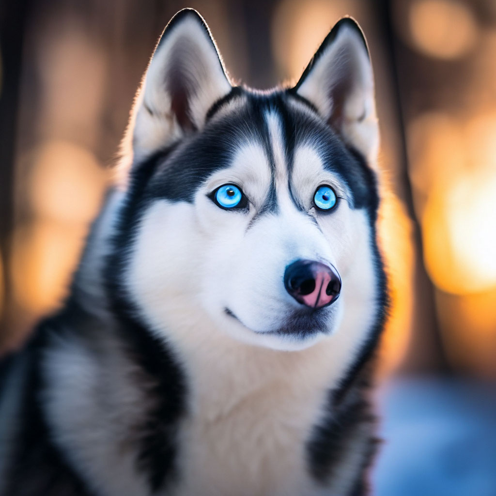 Цвет глаз хаски: голубоглазые и арлекины.