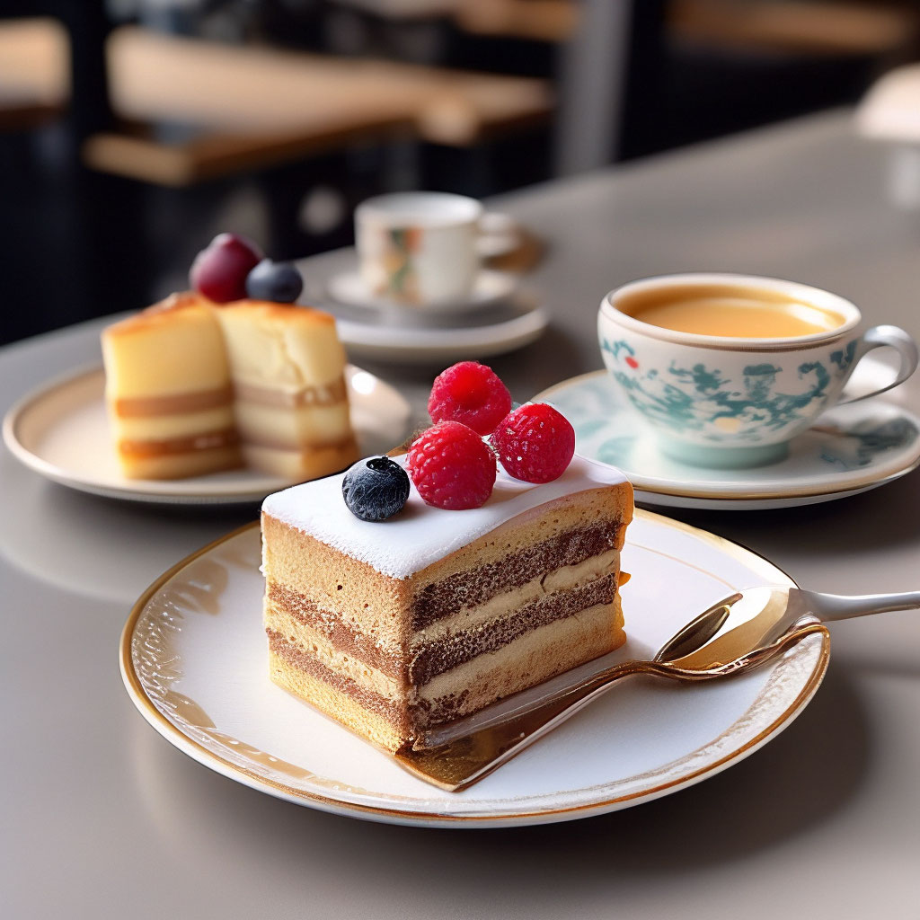 Кафе чай пирожное» — создано в Шедевруме