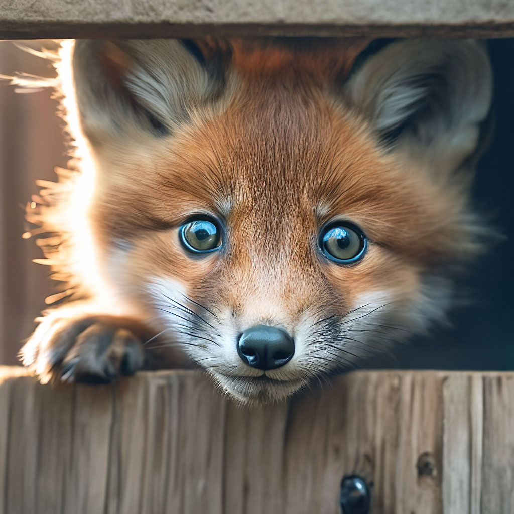 hole in a fox face