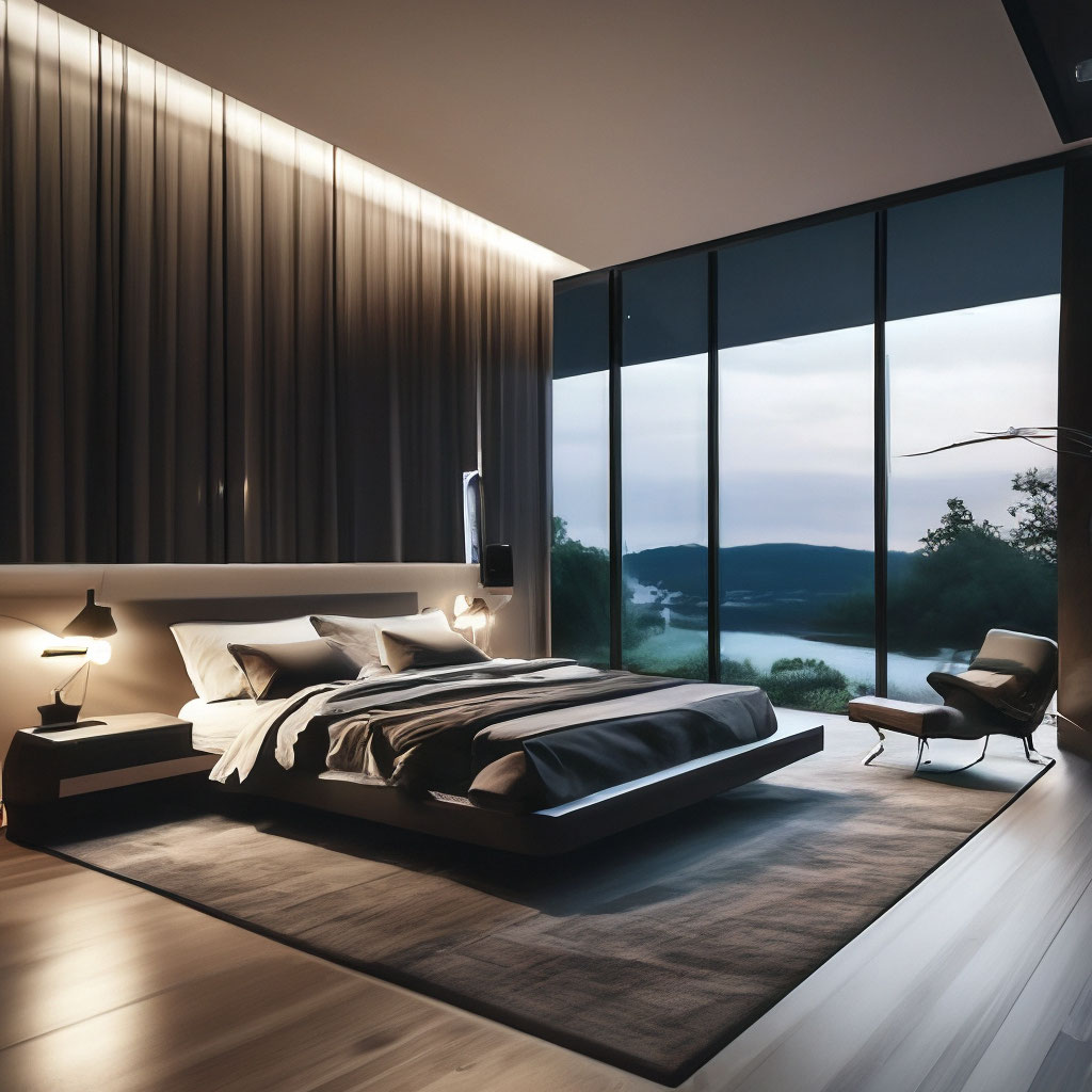 Дизайн спальни в стиле хай тек: 60+ фото примеров, полезные советы дизайнеров