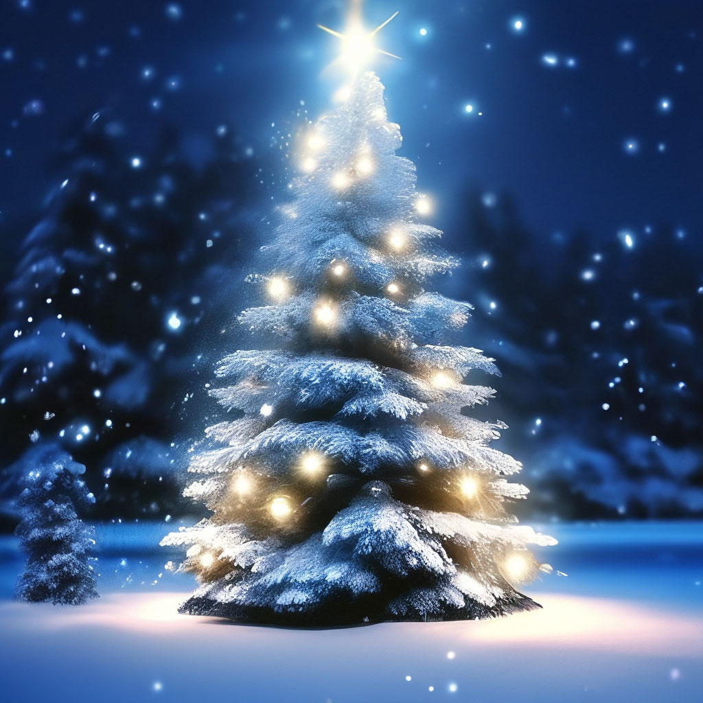 Елка, Пушистая, Голубая, Реалестичнось…» — Создано В Шедевруме