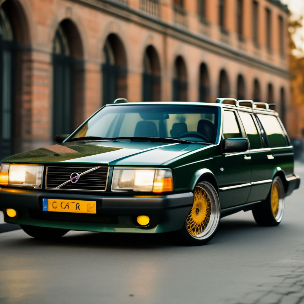 Volvo 960 темно зеленого цвета, с золотыми … | Алексей…» — Шедеврум