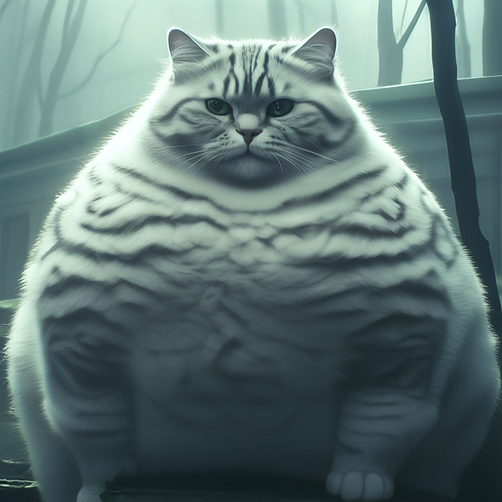 Фото толстого кота