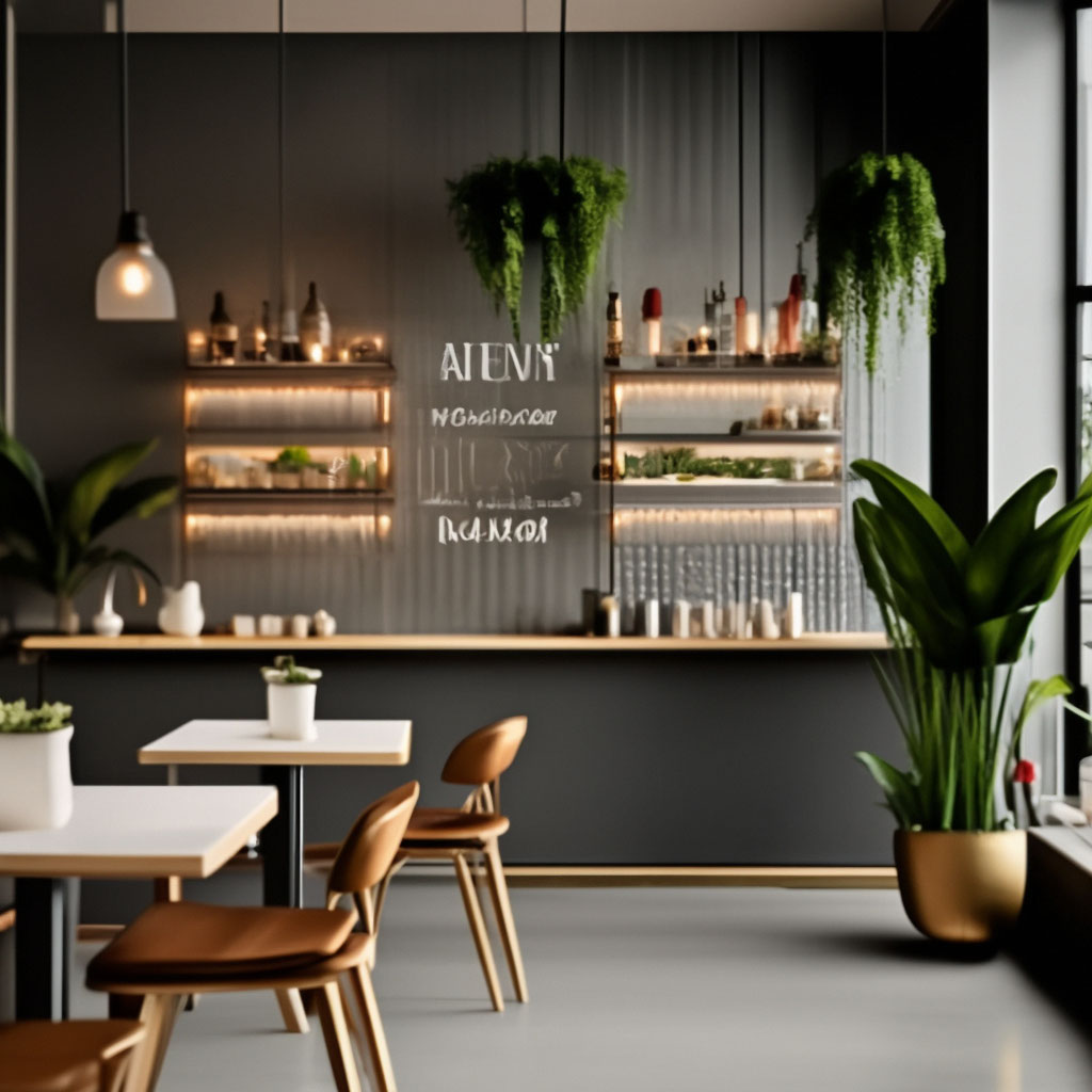 Дизайн кафе и ресторанов в стиле минимализм