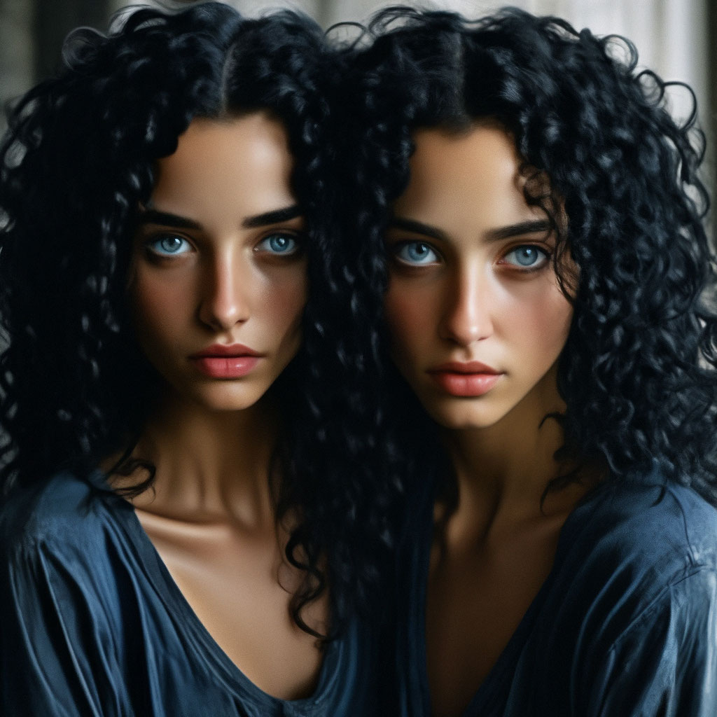 «Девушка, кудрявые черные волосы до …» — создано в Шедевруме