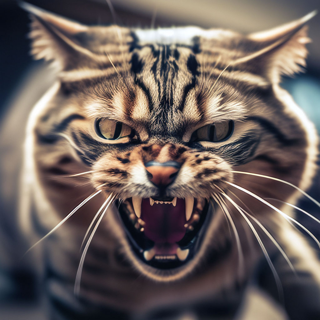 Прикольные картинки злых котов (35 фото)