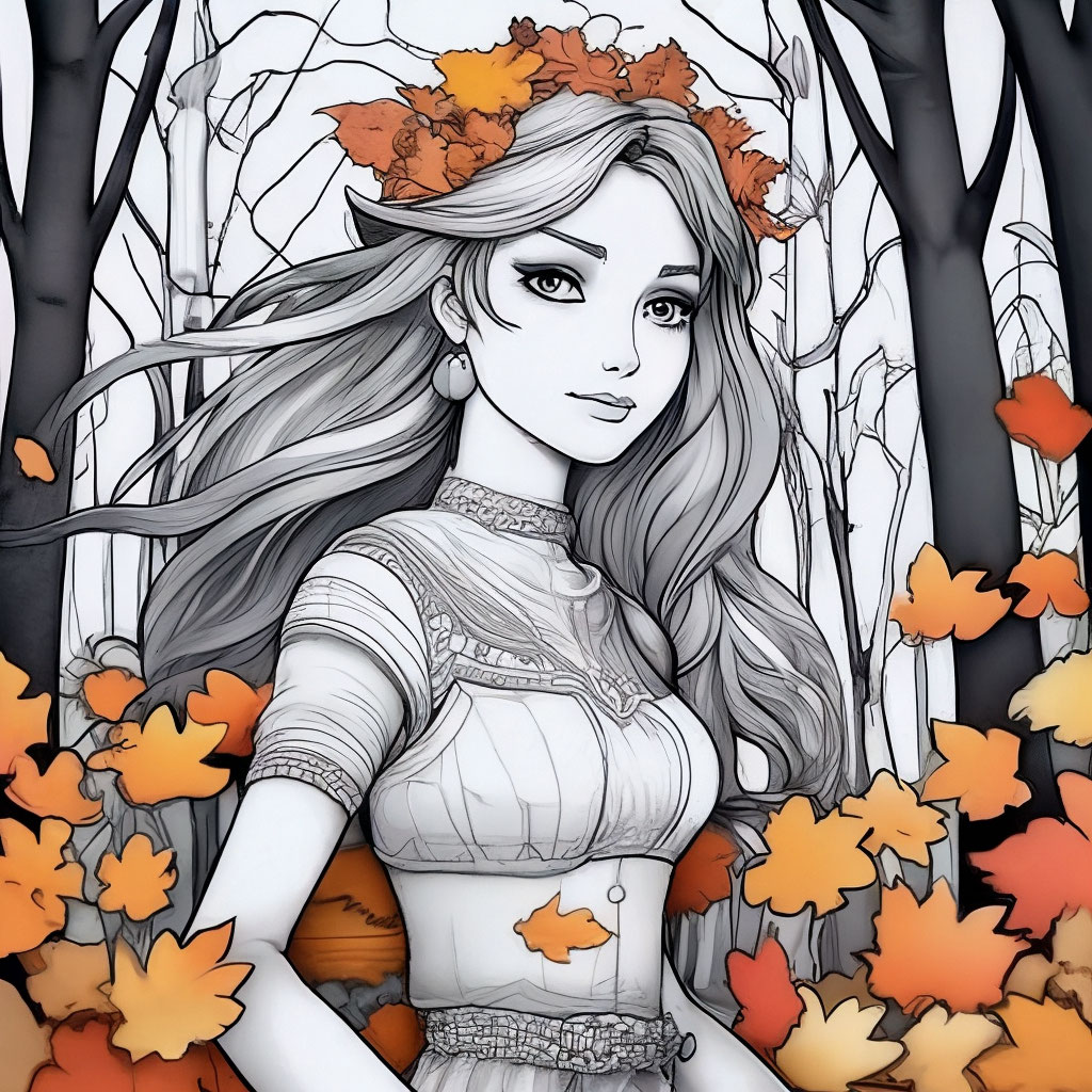Раскраски Осень для детей распечатать бесплатно в формате а4