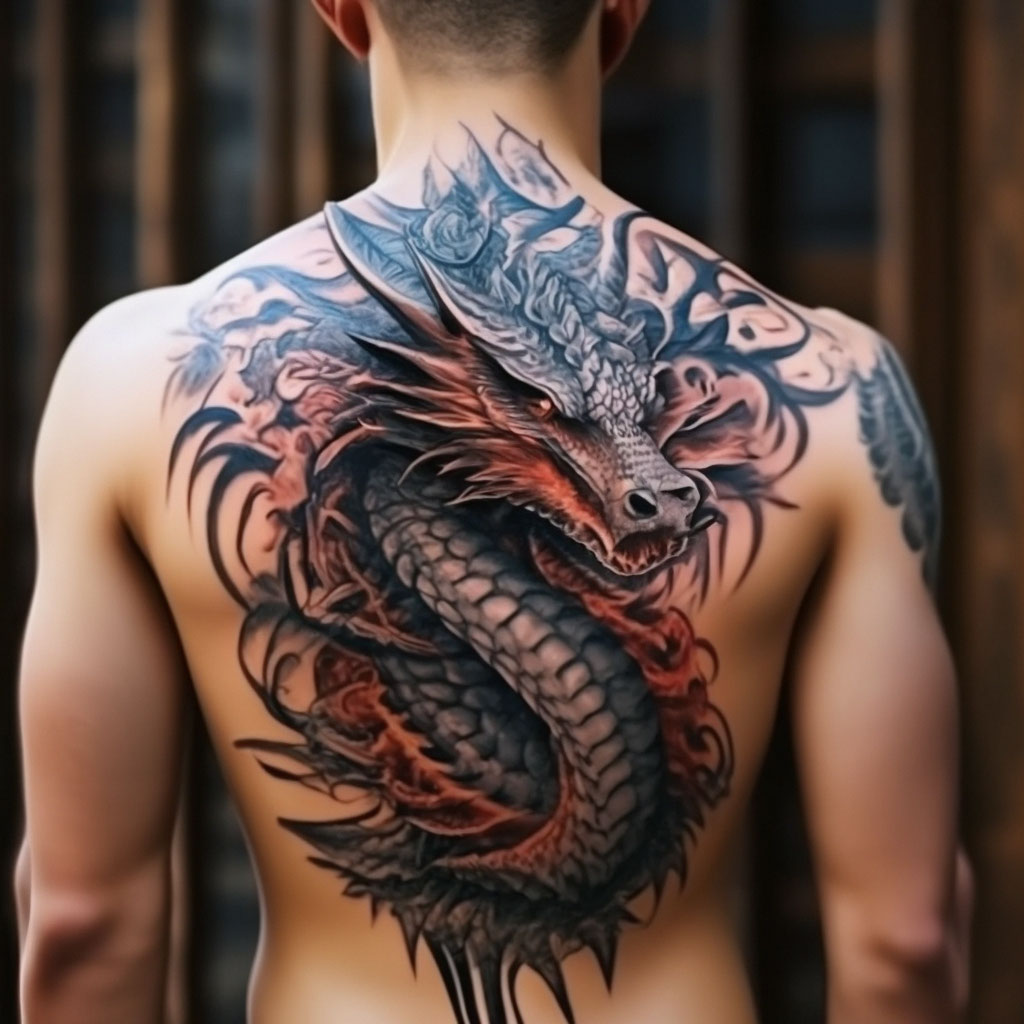 Сделать татуировку на спине в Москве: цены, эскизы, фото - Студия Тату Дракон