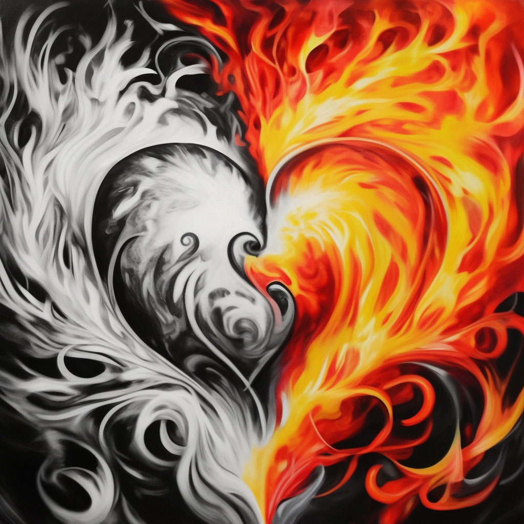 Сердце в огне картинки