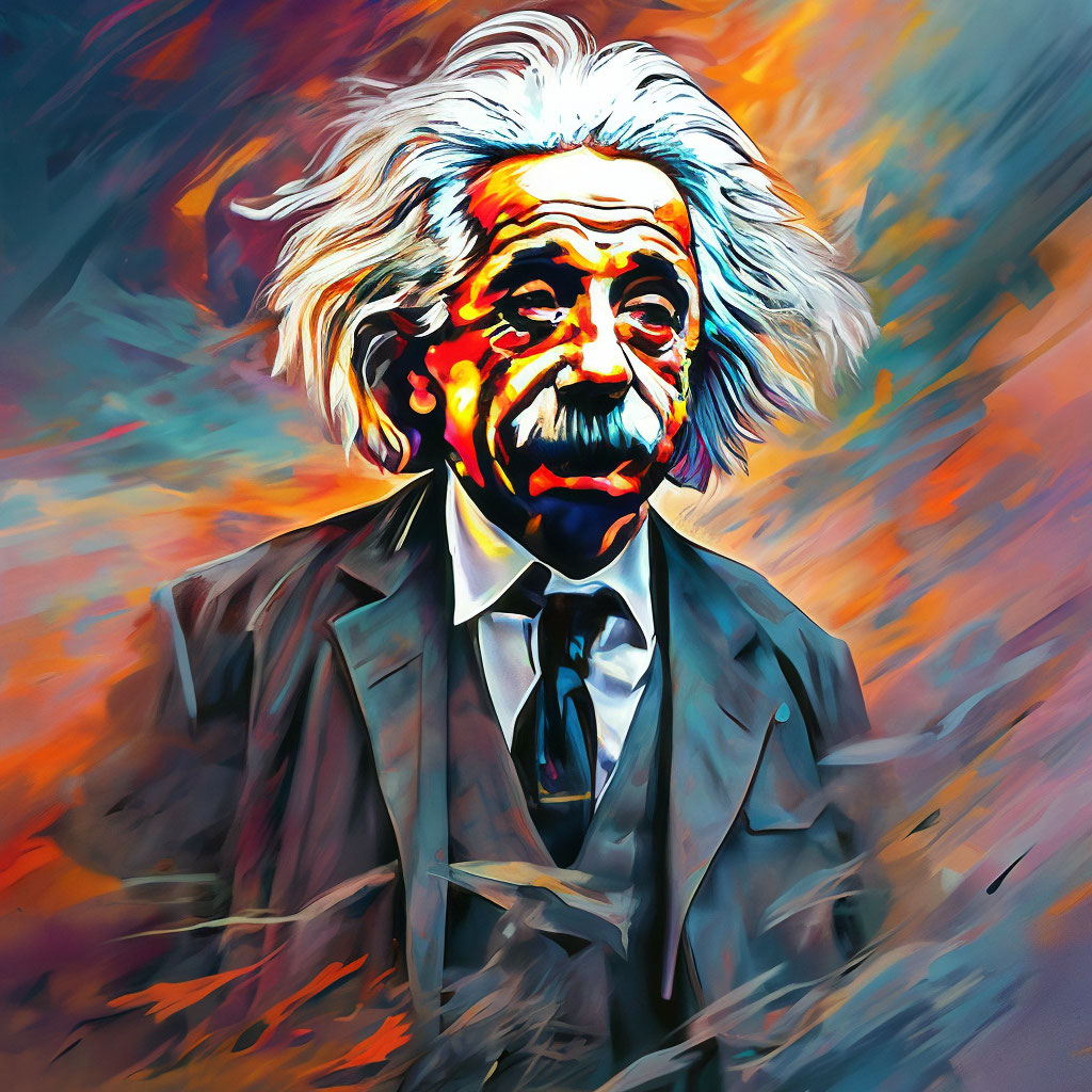 Альберт Эйнштейн арт» — создано в Шедевруме