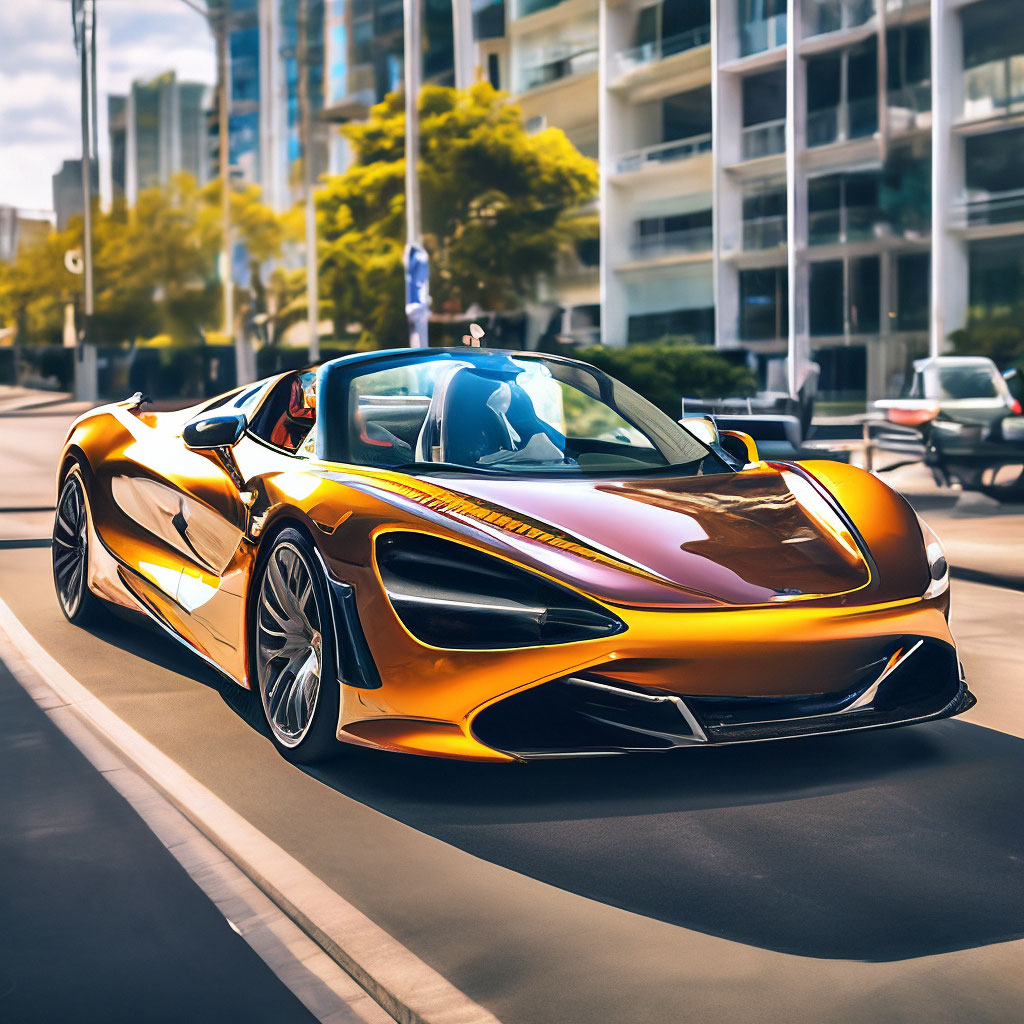 McLaren 720s кабриолет едет по городу с … | ᴍᴄʟᴀʀᴇɴ…» — Шедеврум