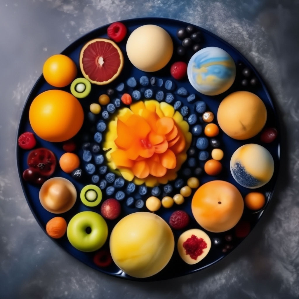 Solar System Using Fruits