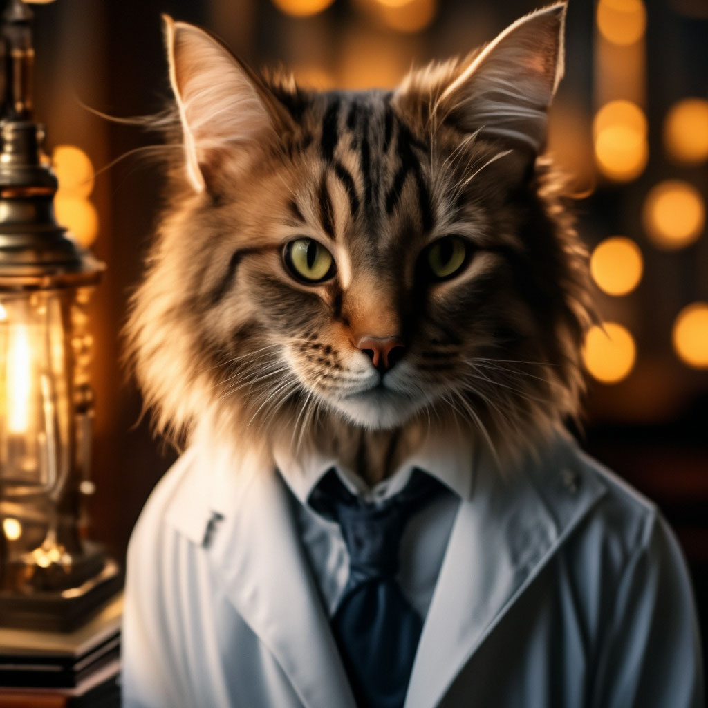 Кот ученый арт (70 фото)