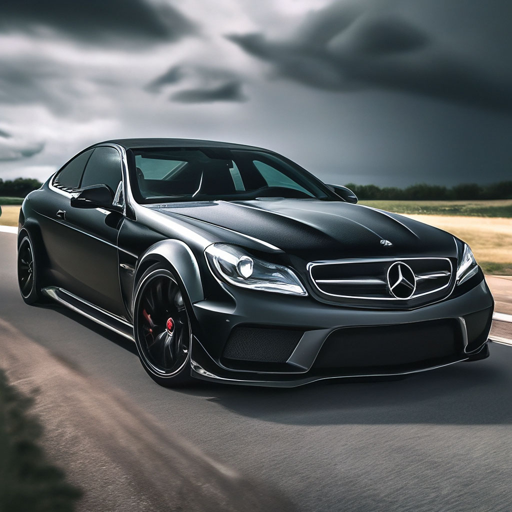 mercedes benz c63 amg черный