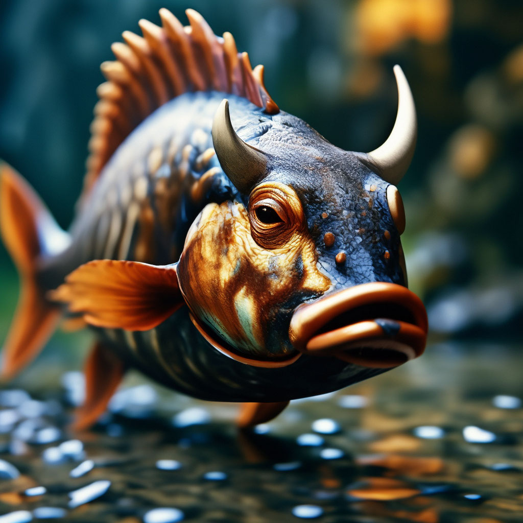 "Bullfish" - image created in Shedevrum