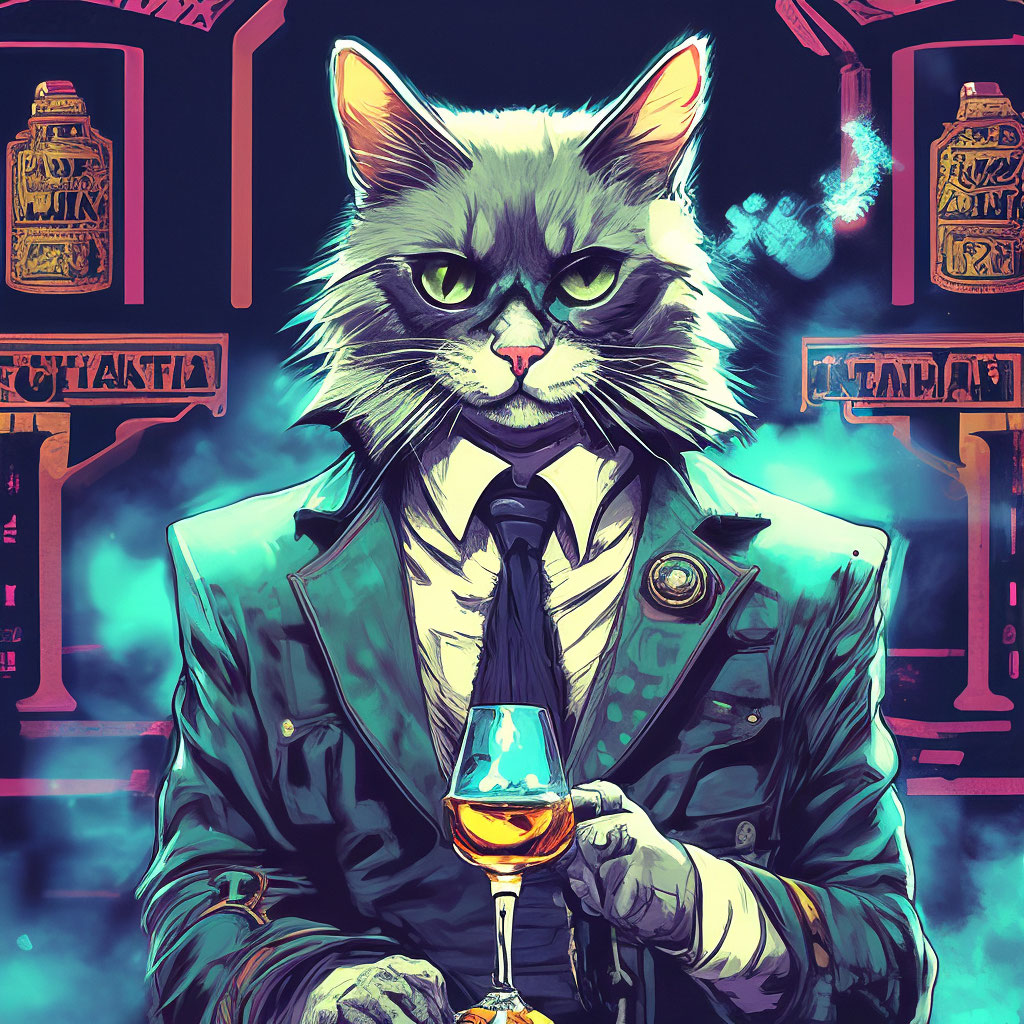 Кот с сигарой