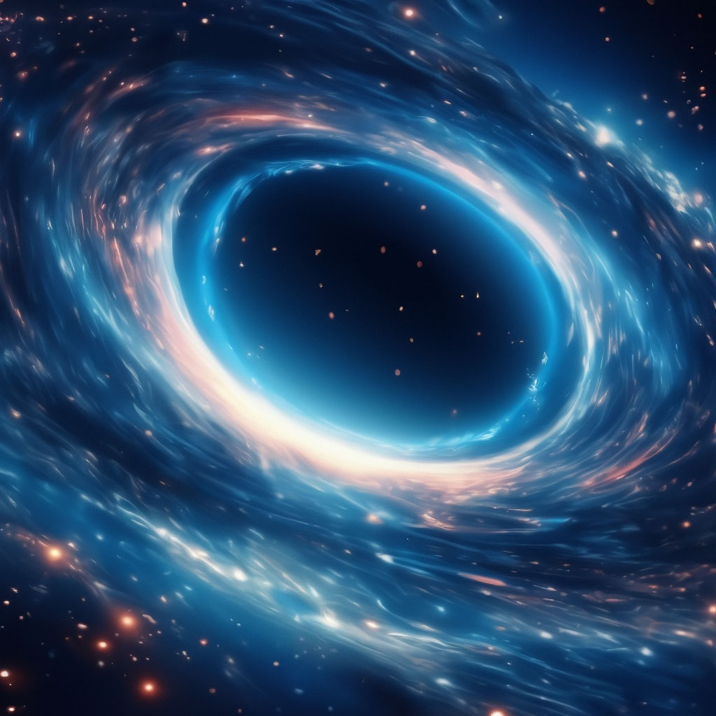 Фантастическая Черная дыра на фоне …» — создано в Шедевруме