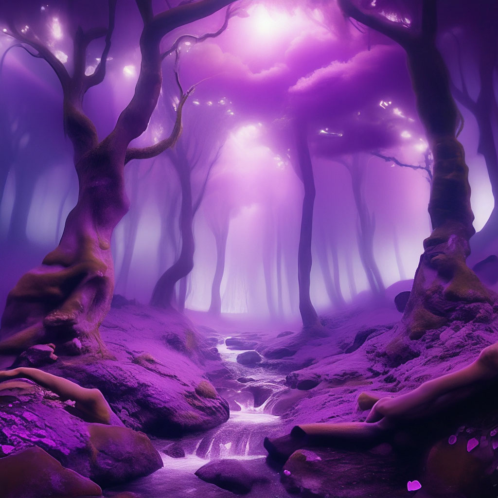 Фиолетовый лес (100 фото)