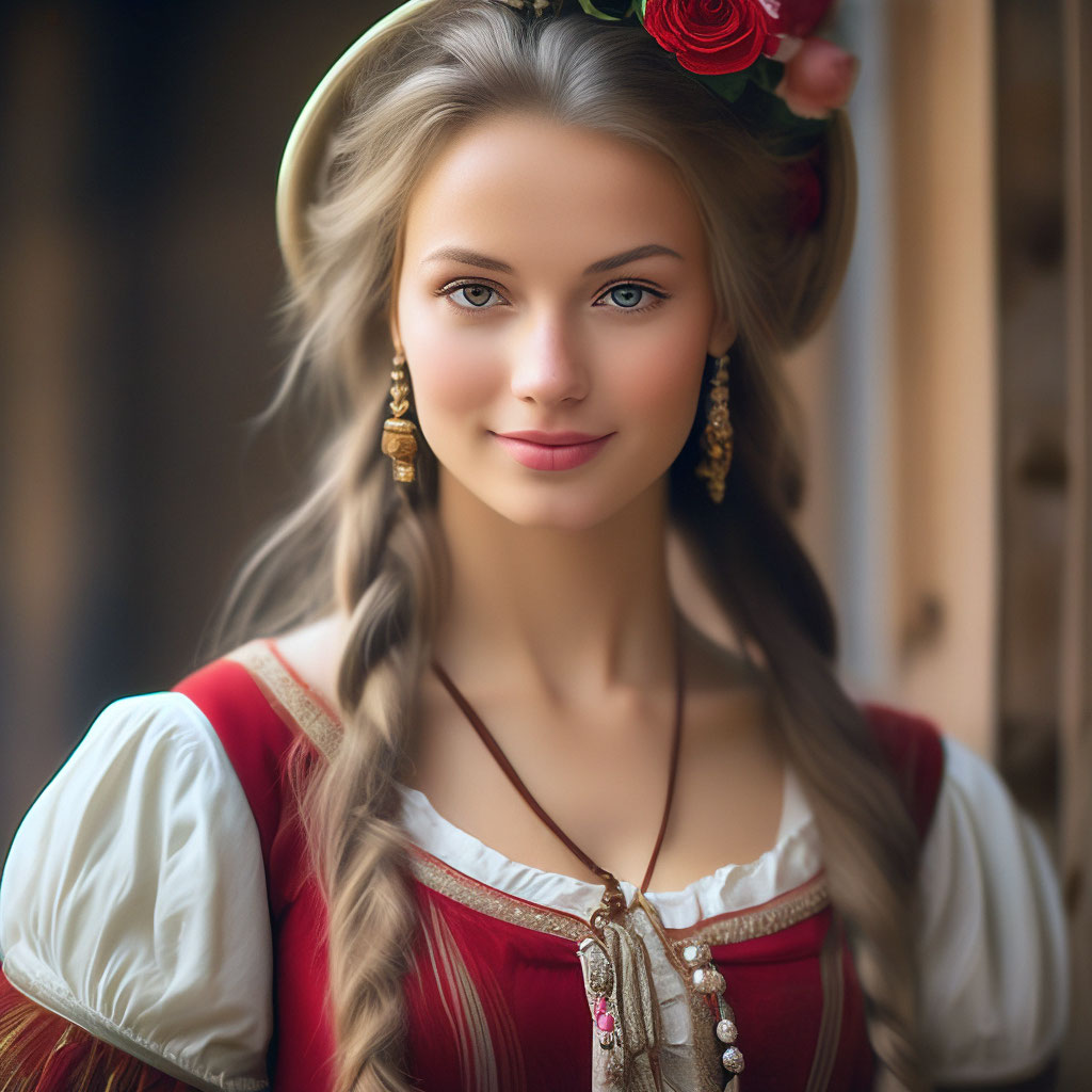 Красивая чешская девушка» — создано в Шедевруме