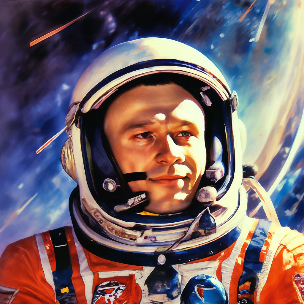 Юрий Гагарин: первый полет в космос» — создано в Шедевруме