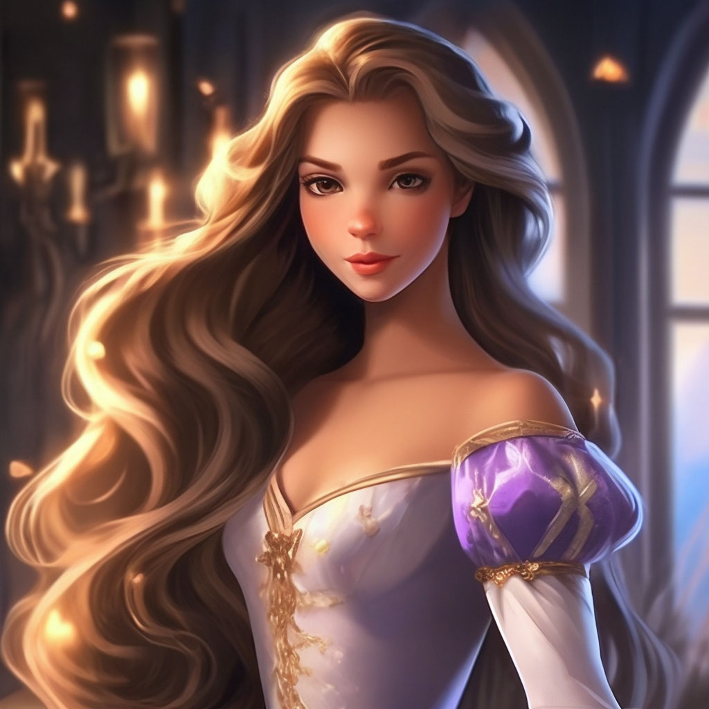 princess with purple dress and brown hair Disney Princess Wig Transformations: Rapunzel to Megara