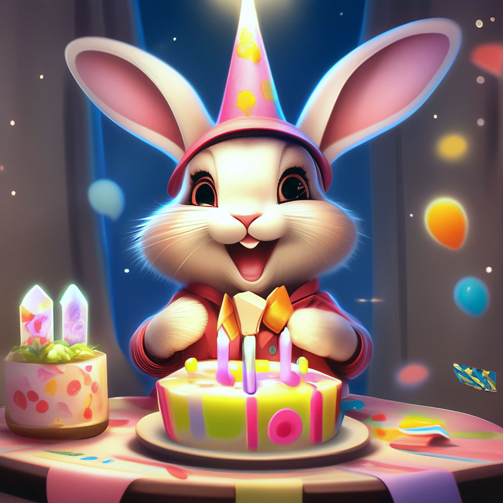 Happy Birthday Rabbit Memes Funny Bunny Rabbit Birthday Card, Cute